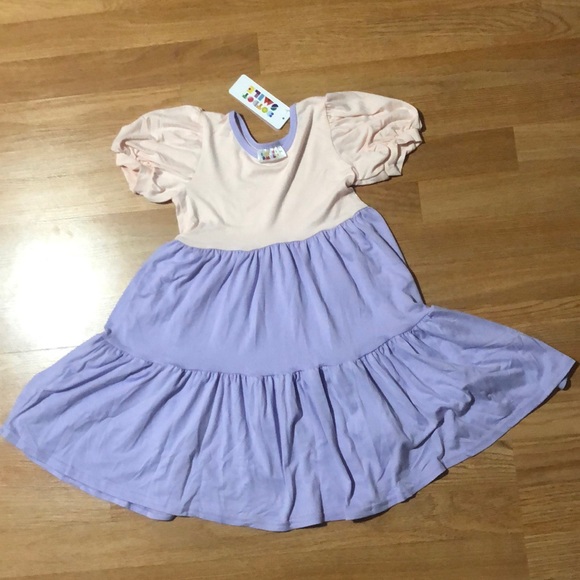 Dot Dot Smile Other - DotDotSmile Pink and Purple tier dress sz 5/6